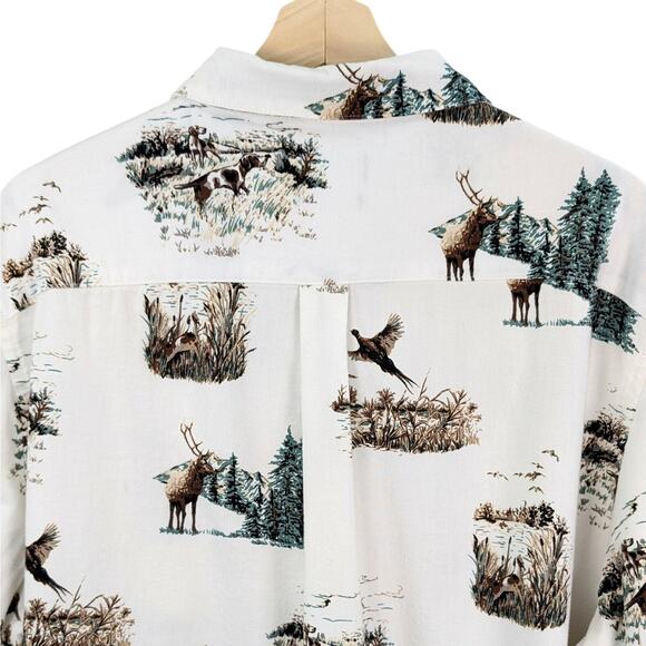 Vintage Chaps Ralph Lauren Flannel Button Down Shirt Hunting Outdoor Y2K 90s XXL - Picture 4 of 16